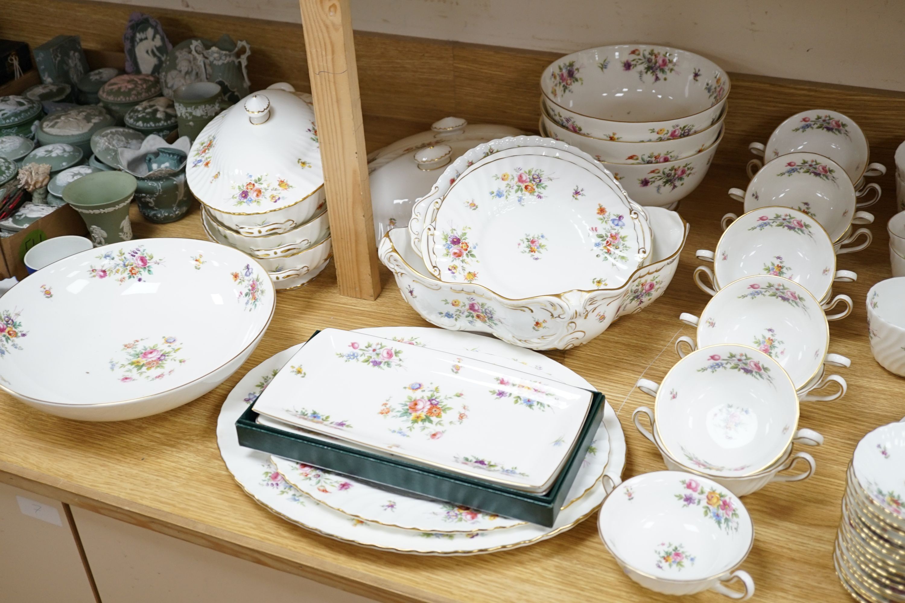 A large Minton Marlow pattern table service